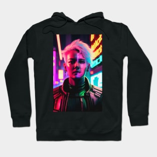 Abstract Cyberpunk Girl Hoodie